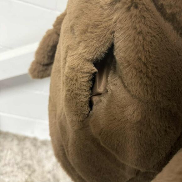 Apparis Goldy Coat Hooded Faux- Fur Jacket Camel Women’s Small Vegan Fur - Picture 9 of 11